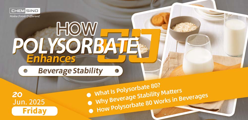 polysorbate 80 in beverage